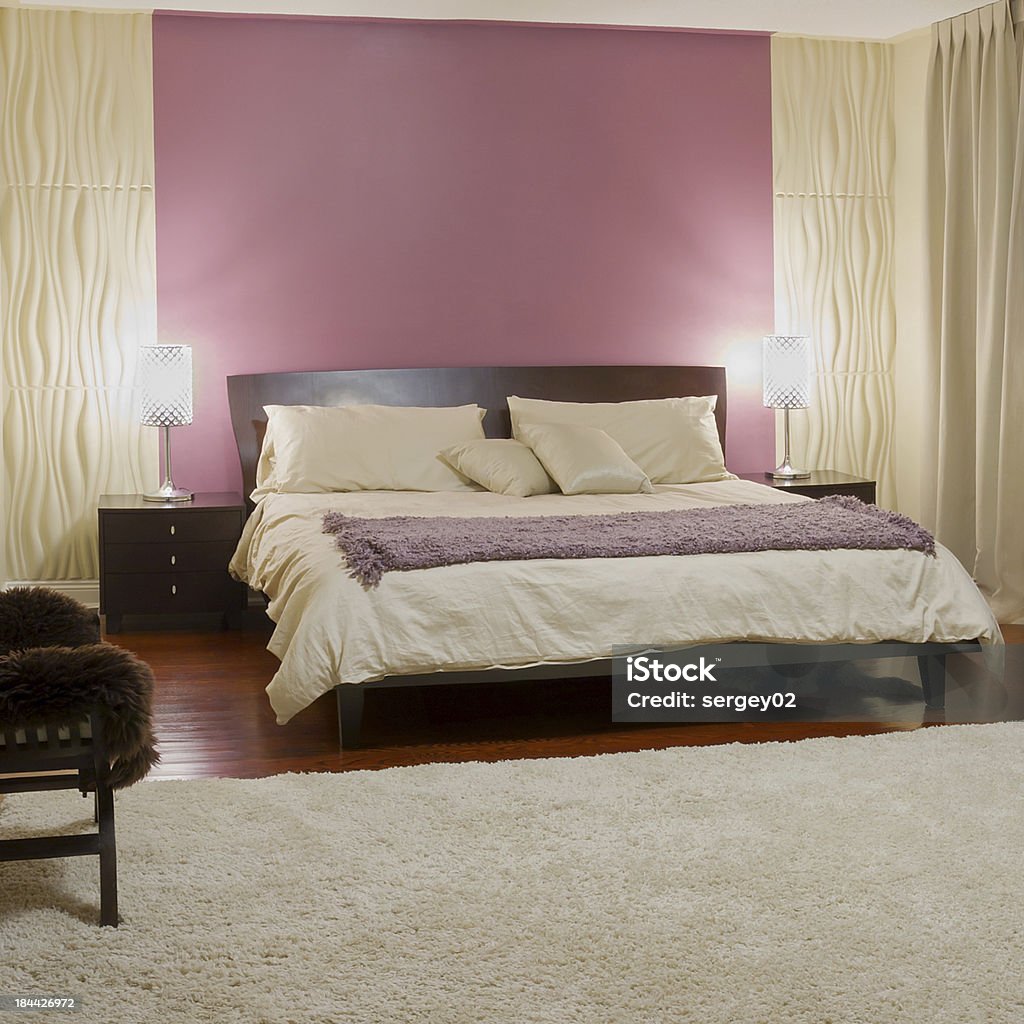 Diseño Interior - Foto de stock de Cama libre de derechos