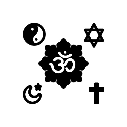 Icon for religious, virtuous, devout, pious, salvation, spiritual, islam, belief, star of david, hinduism, christianity
