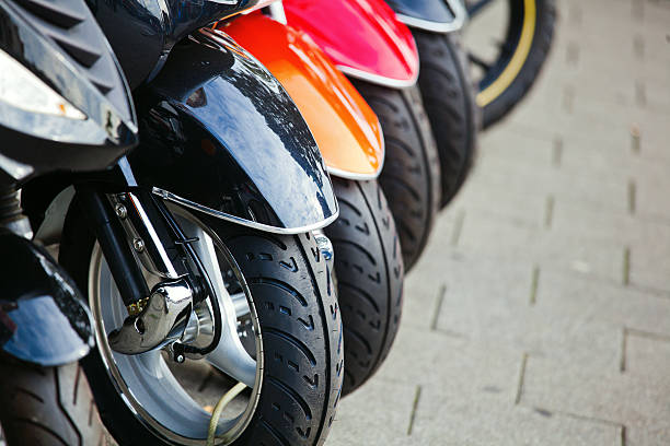 istock motorscooter in a row 184431587