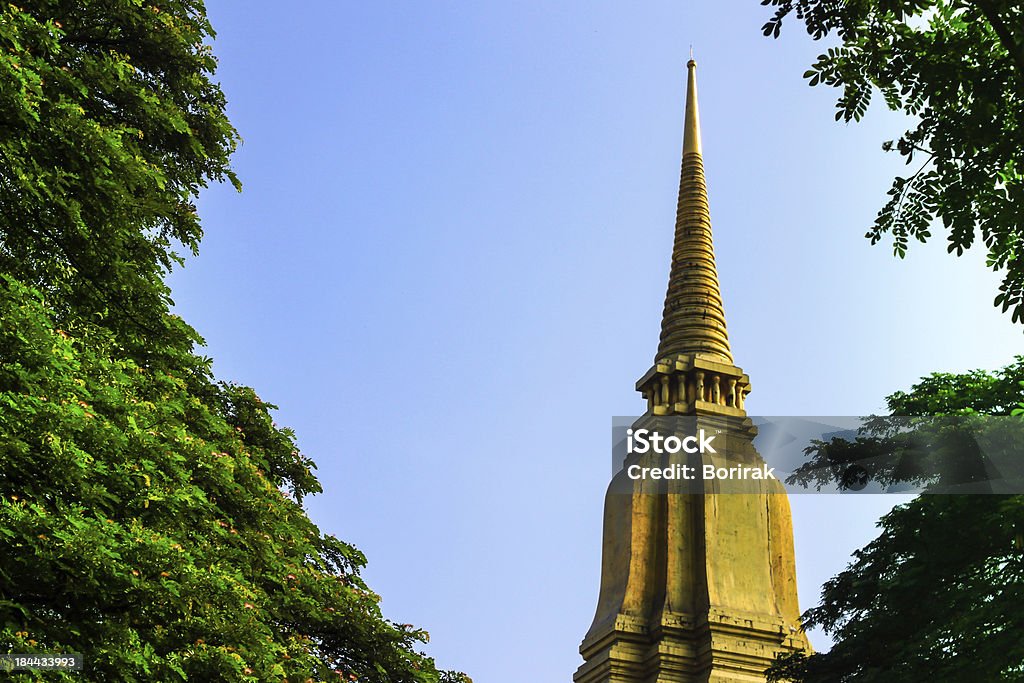 Topo da antiga velha arruinada Pagode no Templo de Ayutthaya, - Royalty-free Ao Ar Livre Foto de stock