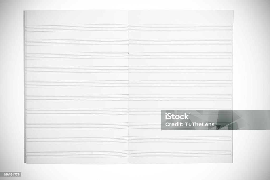 notebook für musikalische Anmerkungen - Lizenzfrei Alt Stock-Foto