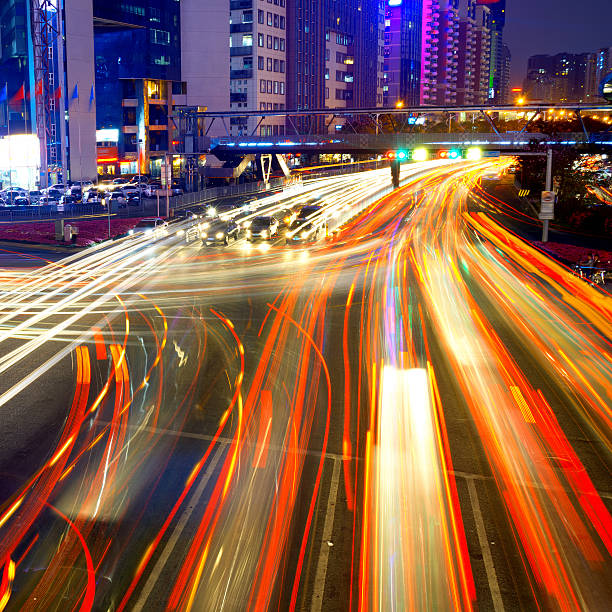 istock moving car with  city 184435313