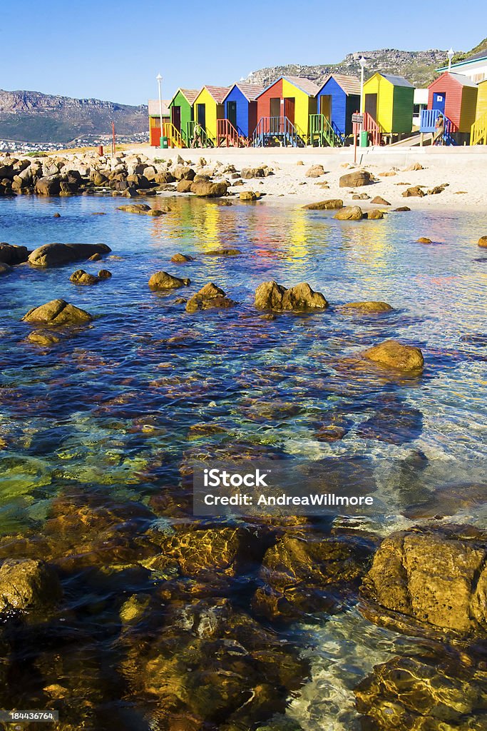 St James Beach, Cape Town St James Beach with colourful bathing boxes, Cape Town, South Africa Cape Town Stock Photo