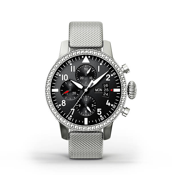 watch modern watch isolated on a white background swiss watches stock pictures, royalty-free photos & images
