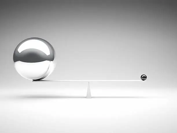 3d image of different balanced balls