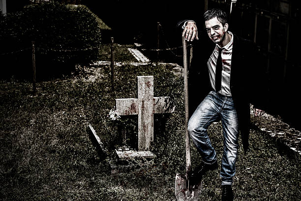 istock Vampire at Cemetery, Halloween Collection 184439418