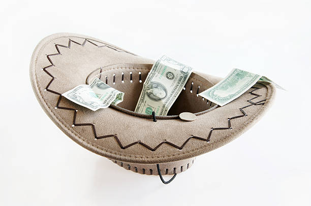 istock Money in a hat. Financial crisis 184441187