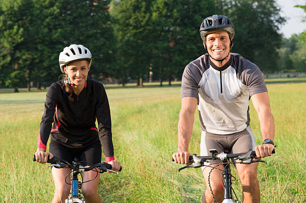 istock Happy Young Cyclists Couple 184442764