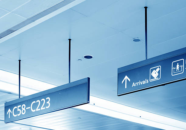 istock Gate sign at the airport 184442983