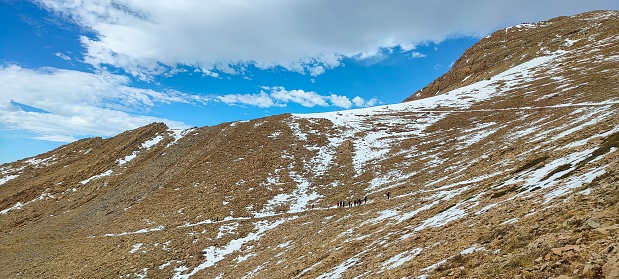 Landscape view from the heights of the Tikjda national park in Bouira Algeria