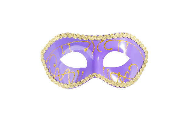 istock Carnival mask, blue vintage masquerade accessory isolated 1844467103