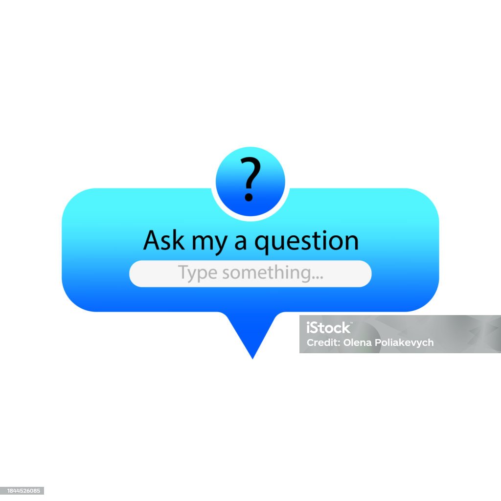 User Inerface Question Button Ask Me A Question User Interface Vector Illustration Eps 10 Stock ...