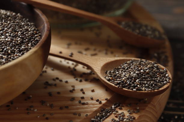 istock chia wooden spoons on a background close-up 1844531033