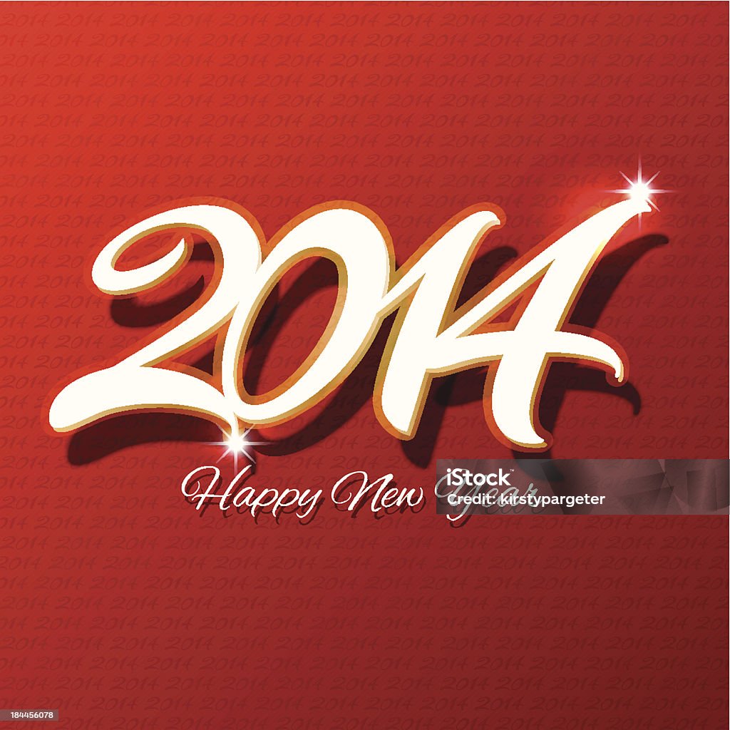 Szczęśliwego Nowego Roku tło - Grafika wektorowa royalty-free (2014)