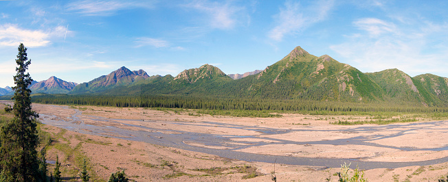 Landscape in Denali National Park in route ton Kantishna, Alaska - Estados Unidos