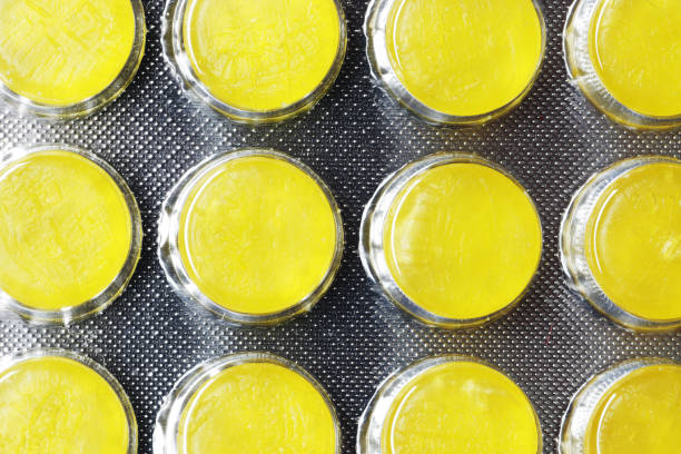 istock Yellow Blisters with color cough drops closeup 1844589915