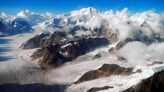 High above Denali National Park and Preserve, Alaska