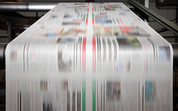 stampa offset stampa per lavoro - documento stampato foto e immagini stock
