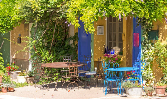 Picturesque french cafe. Provence. France.