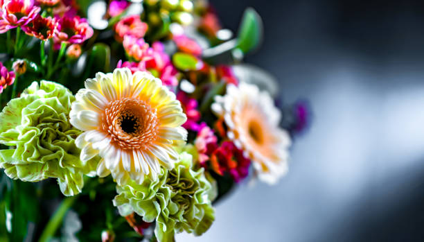 istock Composition with a bouquet of freshly cut flowers 1844602983