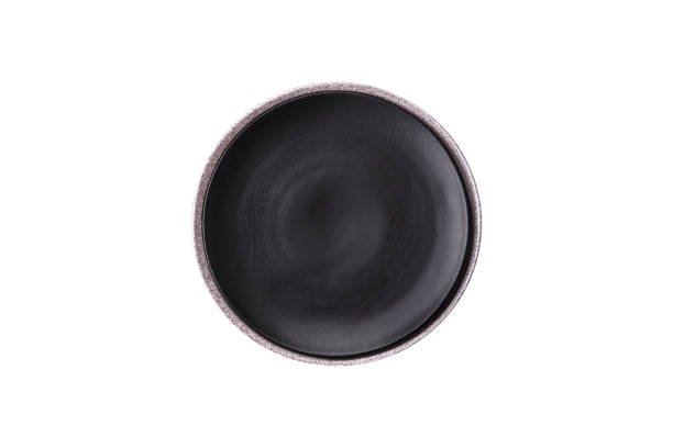 istock Empty round ceramic plate as an item of kitchen utensils 1844623438