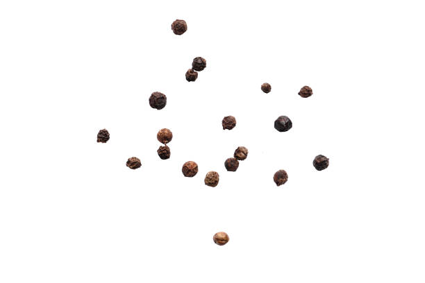 istock Black pepper spice isolated on white background 1844627120
