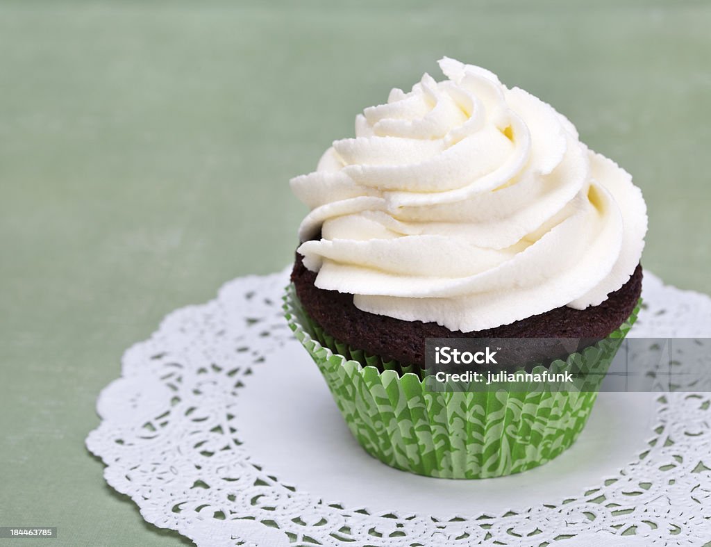 Cupcake A chocolate cupcake with vanilla icing and copy space. See my portfolio for more cupcakes! Cupcake Stock Photo