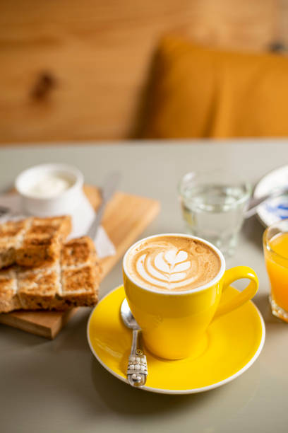 Coffee time at breakfast