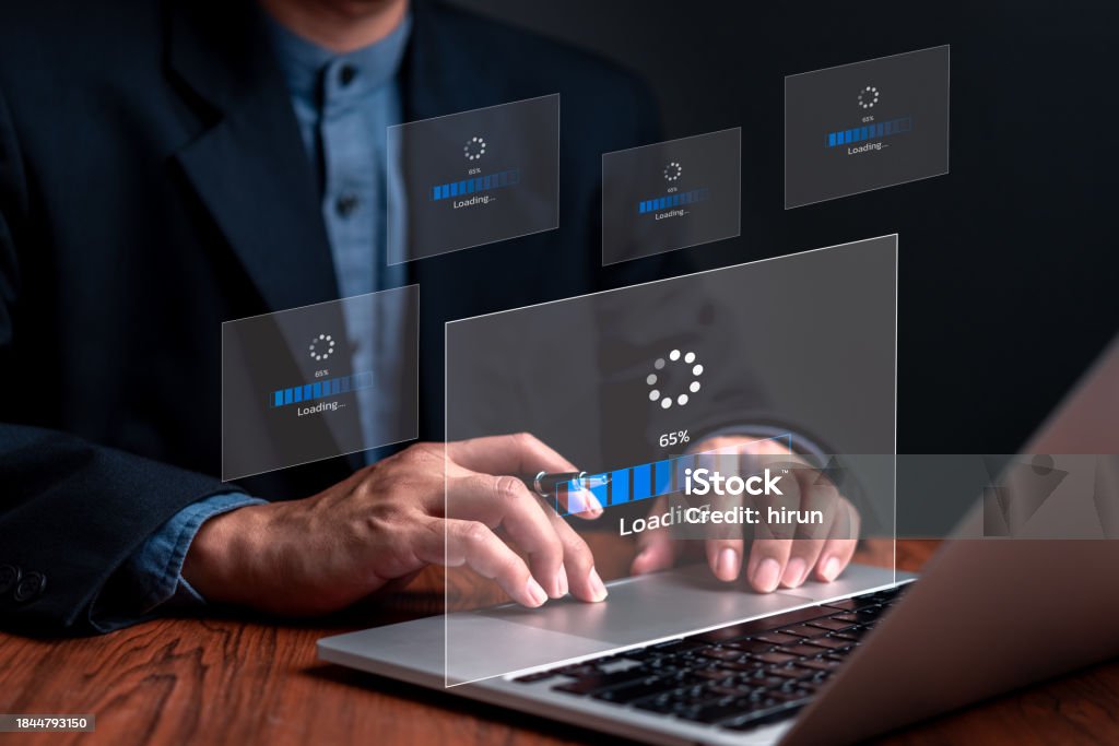 Computer Loading Internet Loading Progress Bar Internet Online Network Process Information ...