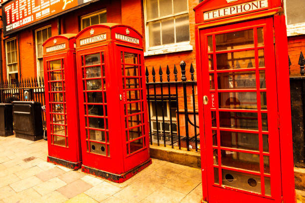 istock Classic British red phone booth in London 1844822017