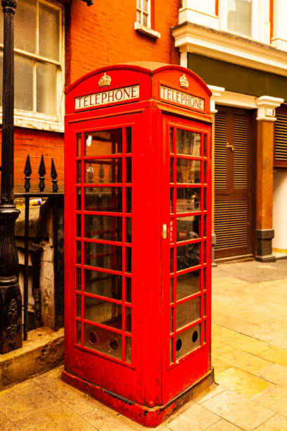 istock Classic British red phone booth in London 1844822968