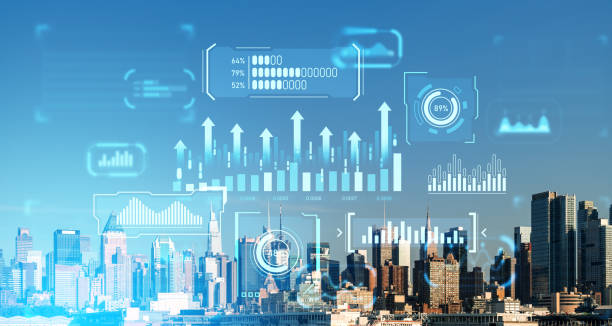 istock New York cityscape and business graph chart and dashboard with analysis 1844838282