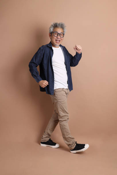 istock Asian energetic senior man 1844854347