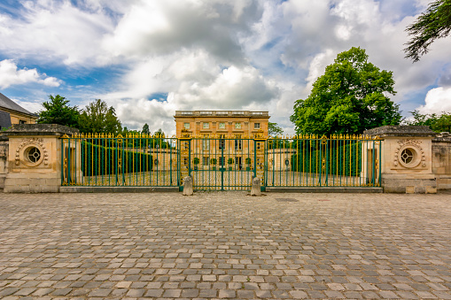 Versailles, France - May 2019: Petit Trianon in Versailles park outside Paris