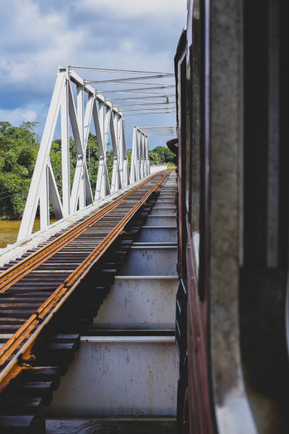 istock Train Truck in Sri Lankan Railway with Bridge 1844955531