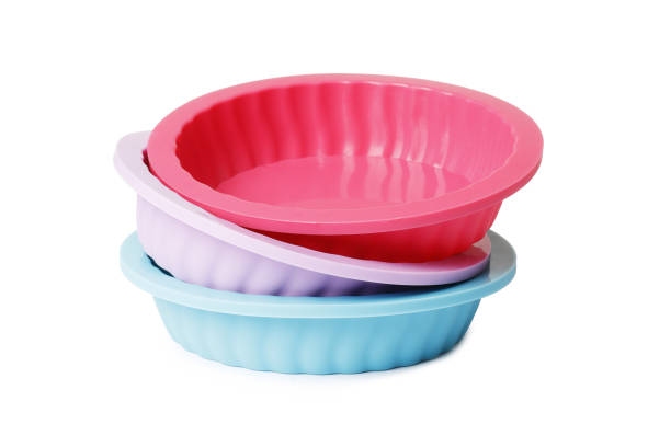 istock silicone mold for baking on a white background. Culinary accessories of the baker. Small baking cups. It is isolated. 1844984365