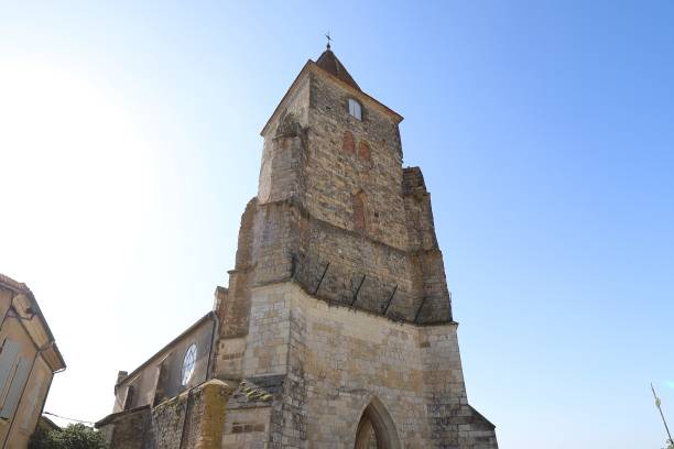 istock Lavardens - Saint Michel church 1845006593