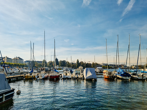 Close up of a sailboat on the water