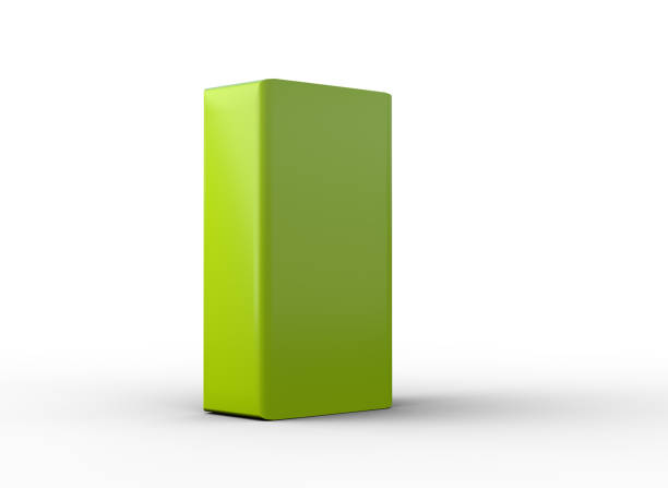 letter I 3d clean light green isolated on white - 3d rendering