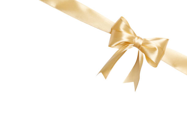 istock beige ribbon and bow isolated on white background 1845014728