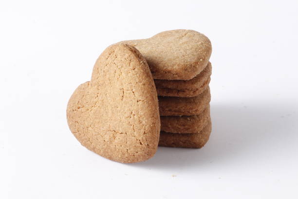 istock Cookie hearts isolated on a white background 1845045638