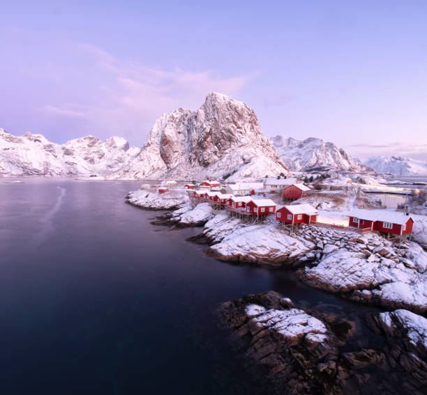 istock hamnoy at sunrise 1845088293