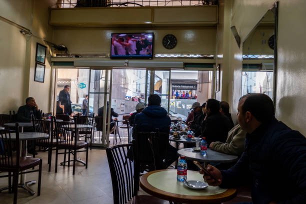 Rabat, Morocco, 15 January 2020: Scene in a touristic hotspot in Morocco