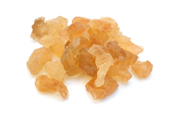 istock Brown sugar cubes isolated on white background 1845103090