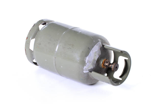 istock Large green gas cannister, isolated 1845235382