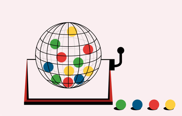 ilustraciones, imágenes clip art, dibujos animados e iconos de stock de ilustración de juegos de azar de lotería - artículos de lotería