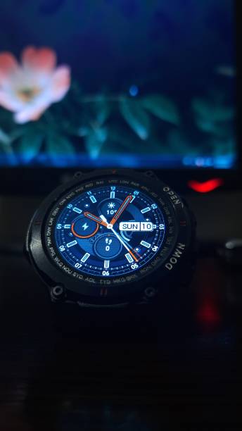 istock Electronic watch on 10:05 sun 10 1845323179