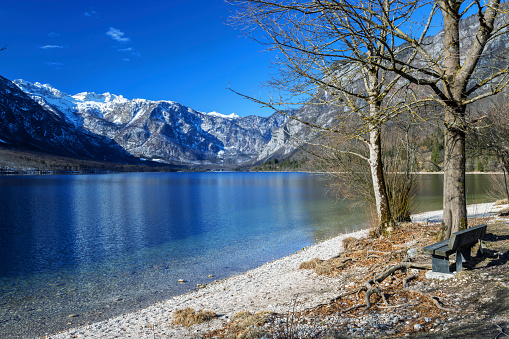 lake Bohinjsko, Triglav National Park, Slovenia