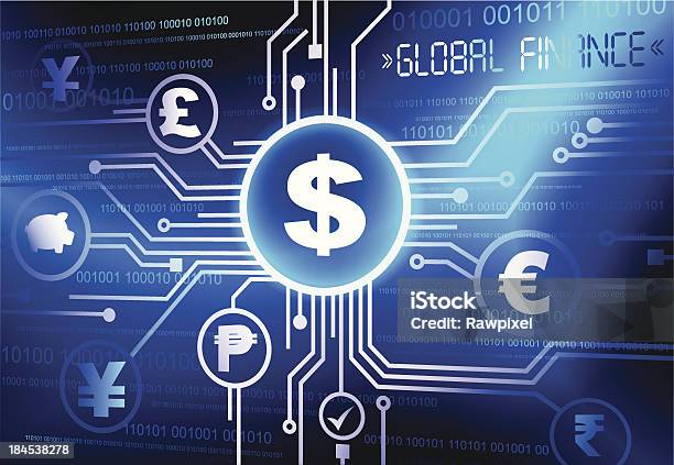 Vector Of Global Finance Stock Illustration - Download Image Now - Home Finances, Network Security, Advice