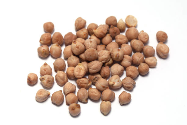 istock Chickpeas Raw uncooked isolated on white background 1845433116